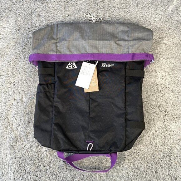 Nike ACG Aysen Hiking Trail 32 Liter Backpack Adult Black Purple Grey DV4054-010 - Picture 1 of 7
